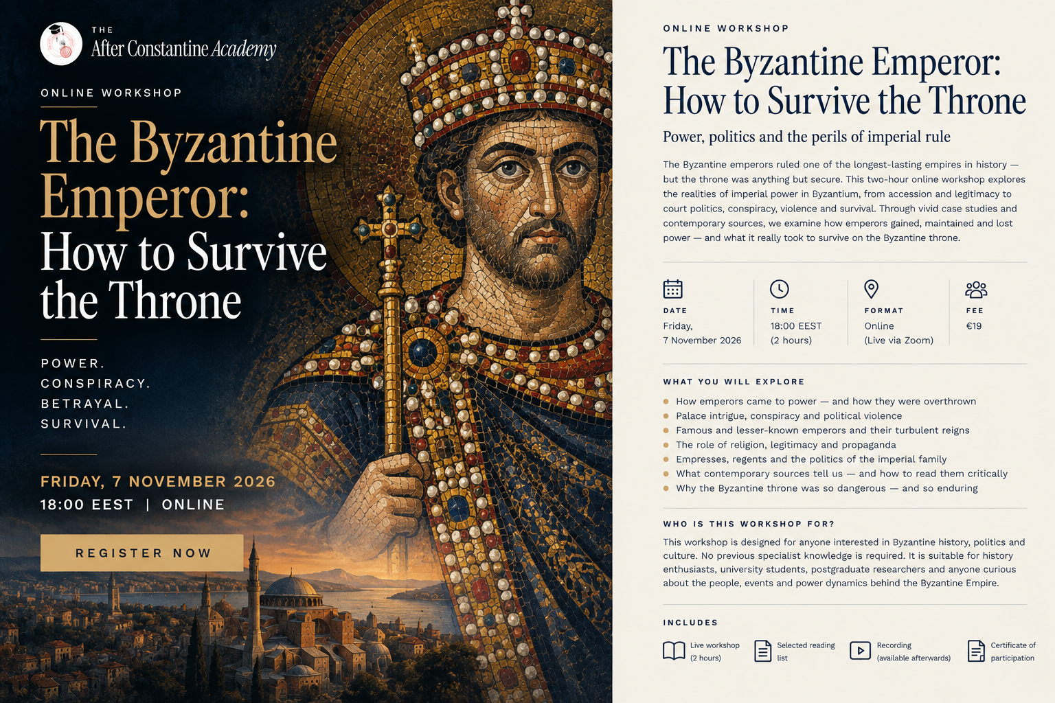 The Byzantine Emperor: How to Survive the Throne